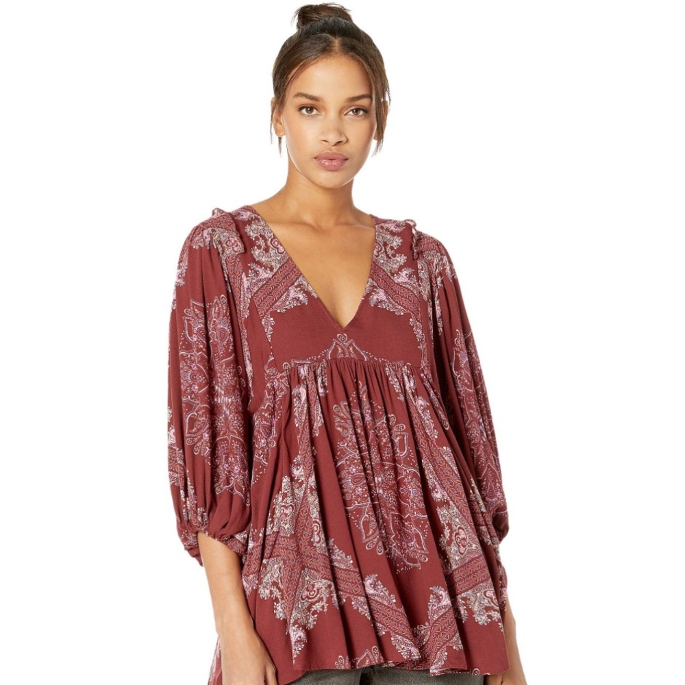 EUC FREE PEOPLE Girl Talk Tunic